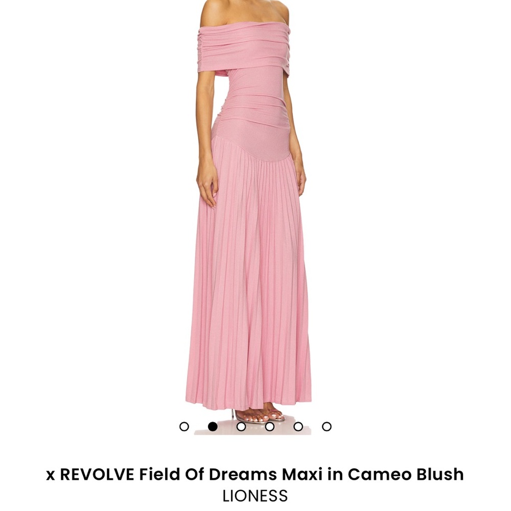 Lioness Blush Off-Shoulder Maxi Dress
